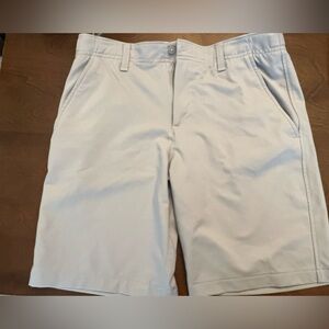 Under Armour Light Gray Boys' dress golf shorts YL